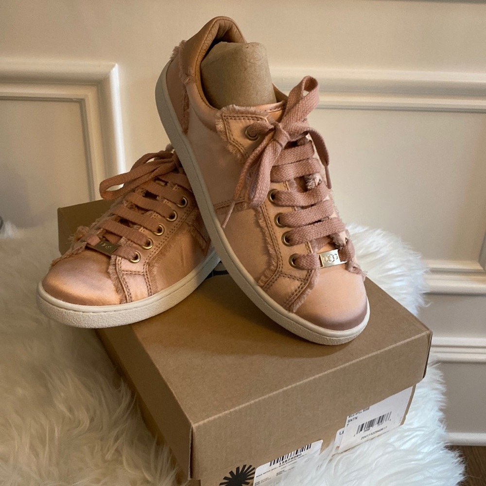 UGG Milo Spill Satin Lace Up Sneaker